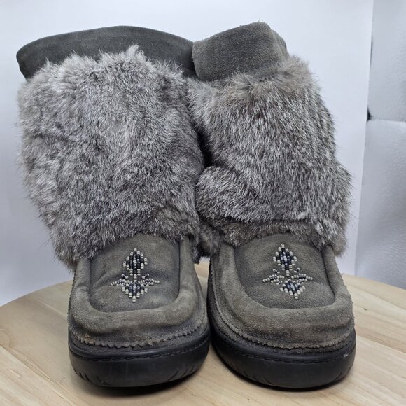 Womens Size 7 - Manitobah WTP Waterproof Half Mukluk Boots Charcoal - Picture 2 of 8